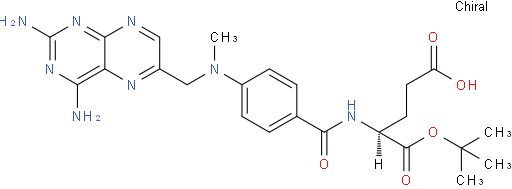 (S)-5-(tert-butoxy)-4-(4-(((2,4-diaminopteridin-6-yl)methyl)(methyl)amino)benzamido)-5-oxopentanoic acid