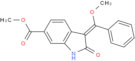 methyl (E)-3-(methoxy(phenyl)methylene)-2-oxoindoline-6-carboxylate