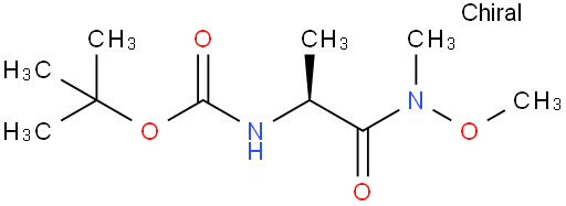 N-(叔丁氧基羰基)-L-丙氨酸-N-甲氧基-N-甲基酰胺